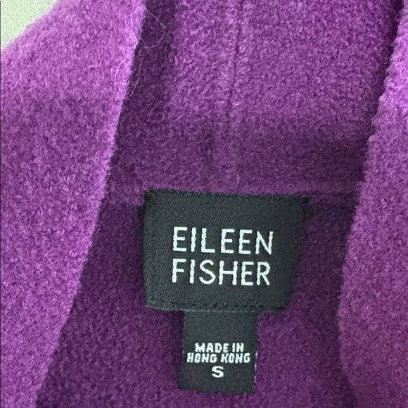 Eileen Fisher Vibrant Purple Wool Jacket - Picture 2 of 5